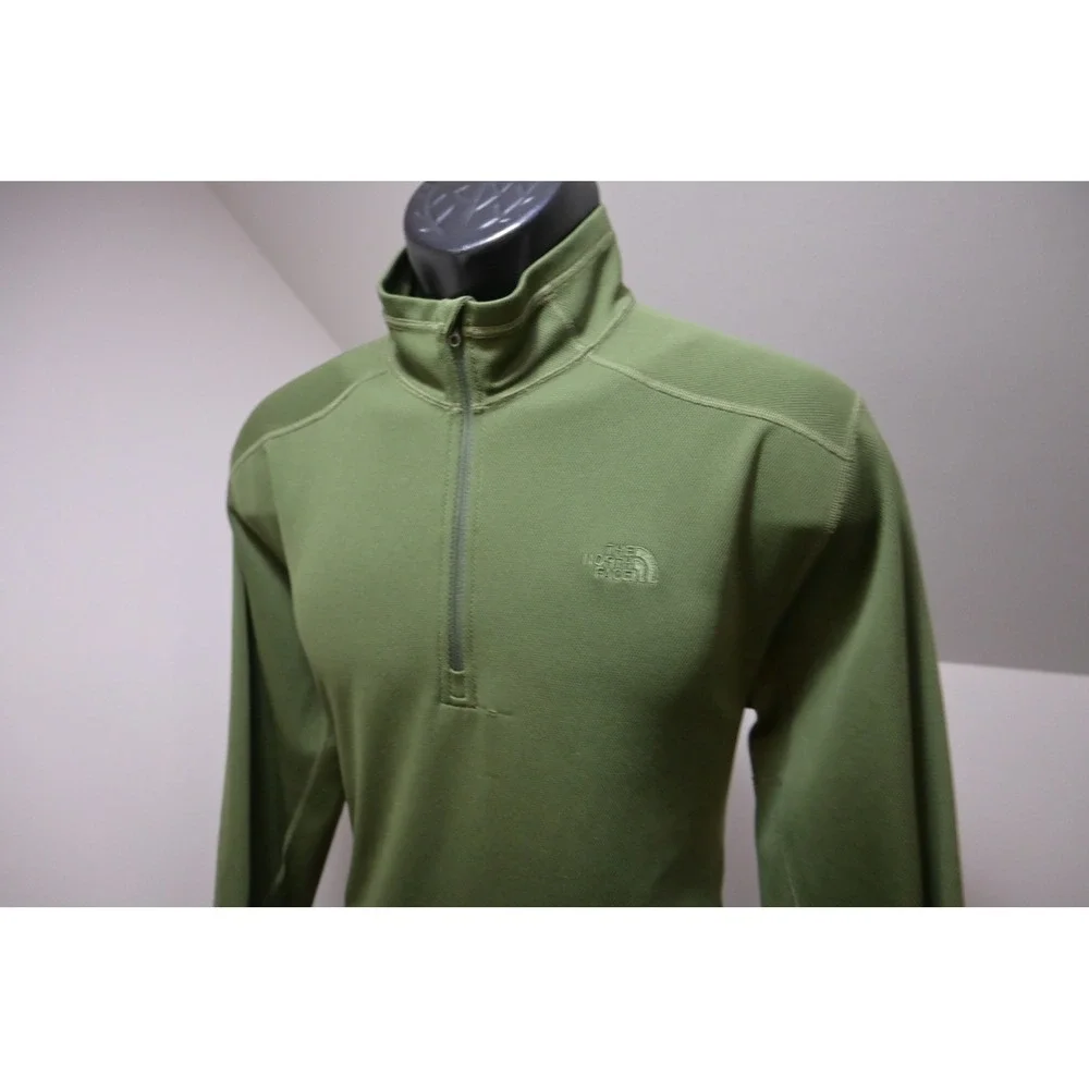The North Face 1/4 Zip Pullover Jacket‎ Athletic Mens Large Green Performance